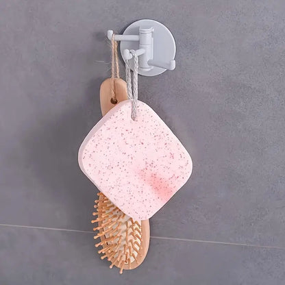 Use This Self-adhesive 3-hook And Key Holder To Organize Your Kitchen And Bathroom!